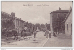 88  BULGNEVILLE AVENUE DE NEUFCHATEAU UN ATTELAGE  TRES ANIMEES CPA BON ÉTAT - Bulgneville