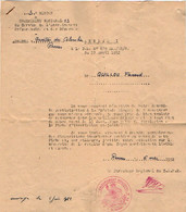 VP18.119 - MILITARIA - Marine Nationale - RENNES 1952 - Document Concernant Le Matelot GUILLOU - Documenti