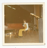 Photographie Chanteur Pianiste Piano Gilbert Montagné ?  Photo 8,8x8,8, Cm Env - Personalidades Famosas