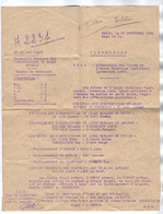 VP18.120 - MILITARIA - Marine Nationale - PARIS X LORIENT 1952 - Document Concernant Le Matelot F. GUILLOU Et Autres - Documenten