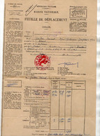 VP18.121 - MILITARIA - Marine Nationale - BREST X LORIENT 1952 - Document Concernant Le Matelot Fernand GUILLOU - Documents