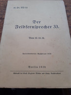 Der Feldfernsprecher 33 Giegfried Mittler 1938 - 5. Wereldoorlogen