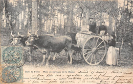 40- DANS LA FORÊT , MISE EN BARRIQUE DE LA RESINE - Autres & Non Classés