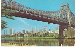 QUEENSBORO BRIDGE, NEW YORK CITY, UNITED STATES. Circa 1971 USED POSTCARD Qw8 - Ponti E Gallerie