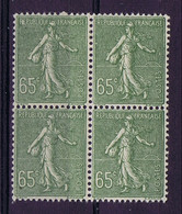 France Yv 234 2* MNH/** + 2* MH/* - 1903-60 Semeuse Lignée