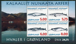 GREENLAND 1997 Whales II Block  MNH / **.  Michel Block 13 - Unused Stamps