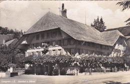 SVIZZERA - CARTOLINA - LANGNAU I. E. GASTHOF Z. BàREN - FRANCOBOLLO ASPORTATO - Langnau Im Emmental