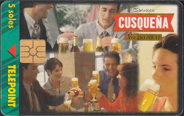 Peru - Telepoint 103 - Chip - Bier - Beer - Cusquena - 5 Soles - Pérou