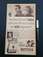 Retro-Advertising, Zigaretten-Retro-Reklame: „METEOR Kühlfilter“, 1957 - Boeken