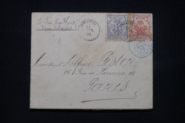 HAITI  - Enveloppe De Gonaives Pour Paris En 1895 Par Voie Hollandaise Via New York - L 98385 - Haïti