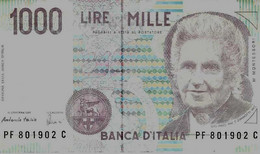 ITALIE – 1000 Lire  (MONTESSORI) - 1000 Lire