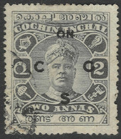 Cochin(India). 1919-33 Raja Rama Varma II. Official. 2a Used. SG O16 - Cochin