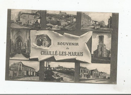 CHAILLE LES MARAIS (VENDEE) CARTE SOUVENIR  9 VUES 1916 - Chaille Les Marais