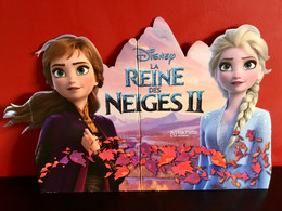 LA REINE DES NEIGES 2 - Affiche Cartonnée Silhouettes PLV - Collector Disney - Objets Publicitaires