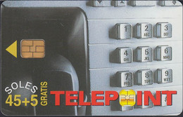 Peru - Telepoint 140 - Chip - Public Phone Keyboard - 45+5 Soles - Peru