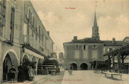 St Clar * La Place Du Village * Les Halles * Marché Foire - Otros & Sin Clasificación