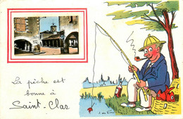 St Clar * Souvenir Du Village * Pêche Pêcheurs - Sonstige & Ohne Zuordnung