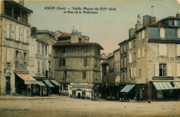 Auch * Place Et La Rue De La Préfecture * épicerie Centrale * Tailleur DALLAS Fils - Auch