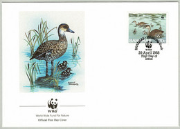 Bahamas 1988, FDC WWF Pfeifgans / Whistling Duck - Ganzen