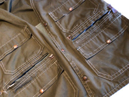 Anciennes Veste Kaki Style Chasse Military - Other & Unclassified