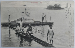 C. P. A. : FIJI : Canoeing, In 1910 - Fidji