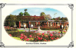 FORT ROSE GARDENS SOUTHSEA, PORTSMOUTH, HAMPSHIRE, ENGLAND. USED POSTCARD R6 - Portsmouth