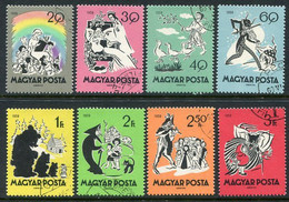 HUNGARY 1959 Fairy Tales Set Of 8 Used.  Michel; 1642-49 - Gebraucht