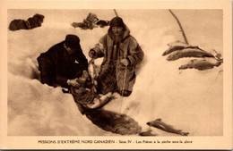 Missions  - Missions D'Extrême Nord Canadien - Série IV - Les Frères à La Pêche Sous La Glace - Pêche - Missions