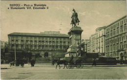 CPA AK NAPOLI Piazza Municipio E Monumento CAMPANIA ITALY (15126) - Marano Di Napoli