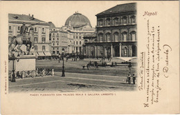 CPA AK NAPOLI Piazza Plebiscito Palazzo Reale E Galleria Umberto CAMPANIA ITALY (15410) - Marano Di Napoli