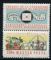 HUNGARY 1959 FIP Congress  MNH / **.  Michel 1583 Zf - Unused Stamps