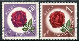 HUNGARY 1959 Labour Day Used.  Michel 1581-82 - Used Stamps