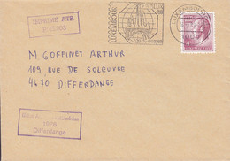 Luxembourg Slogan Flamme 'Juvalux '88' LUXEMBOURG 1988 Cover Lettre DIFFERDANGE Boxed Purple IMPRIME ATR Cds. - Storia Postale