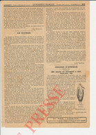Presse 1924 Chasse Au Marabout à Dori Haute-Volta Oiseau François De Coutouly + Oiseaux Courlis Louis Ternier 249/18 - Advertising
