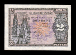 España Spain 2 Pesetas Cathedral Of Burgos 1938 Pick 109 Serie H SC UNC - 1-2 Pesetas