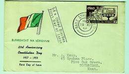 IRLAND -FDC Von 1958 - Briefe U. Dokumente