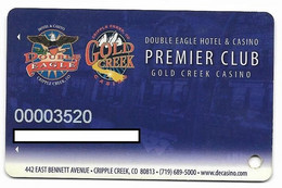 Double Eagle & Gold Creek Casinos, Cripple Creek, CO, U.S.A., # Older Used Slot Card, U.S.A.,doubleeagle-1 - Casino Cards