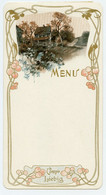 Menu Publicitaire Liebig Dimensions 16,5 X 21,0 cm. Décor De Frises Art Nouveau Circa 1900. - Menú