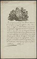 1792 VIGNETTE DES ADMINISTRATEURS DU Dt. De L'ILLE & VILAINE Pour L'incinération De Documents Royalistes (description) - Documents Historiques