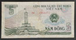 Viet Nam Vietnam 5 Dong VF Banknote Note 1985 - Pick # 92 / 02 Photo - Viêt-Nam