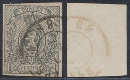 Petit Lion - N°22 Obl Double Cercle Partielle - 1866-1867 Coat Of Arms