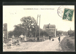 CPA Villebougis, Route De Saint-Georges - Villebougis