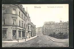 AK Mittweida, Tzschirnerplatz Mit Lutherstrasse - Mittweida