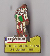 PIN'S THEME SPORTS / CYCLISME TOUR DE FRANCE  24 JUILLET 1991 COL DE JOUX PLANE - Cyclisme