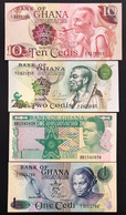 GHANA 1+1+2+10 CEDIS Fds Unc  LOTTO 3448 - Ghana