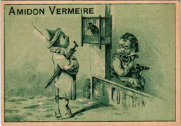 4 Cards  AMIDON  Vermeire Hamme - Sur- Durme Marque Négresse Ch.Vermeire - Vangeeteruyen LITHO Cordonnier Toupie Pierrot - Collections, Lots & Séries