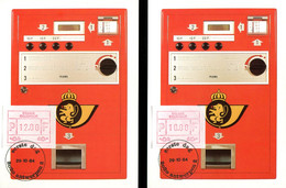 19184101 BE 19841029 Antwerpen; 3CM ATM57à59 10+12+22BEF - Postage Labels