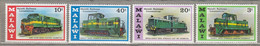 MALAWI 1976 Transport Trains Locomotives MNH(**) Mi 267-270 #28009 - Trenes