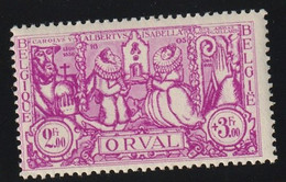 Belgien 1933 Orval 2F + 3f. Michel 362 ** Postfrisch Michel 180,-€, CBP 371, 2 Scans - Unused Stamps