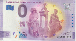 Billet Touristique 0 Euro Souvenir France 63 Bataille De Gergovie 2021-1 N°UEUM001793 - Private Proofs / Unofficial